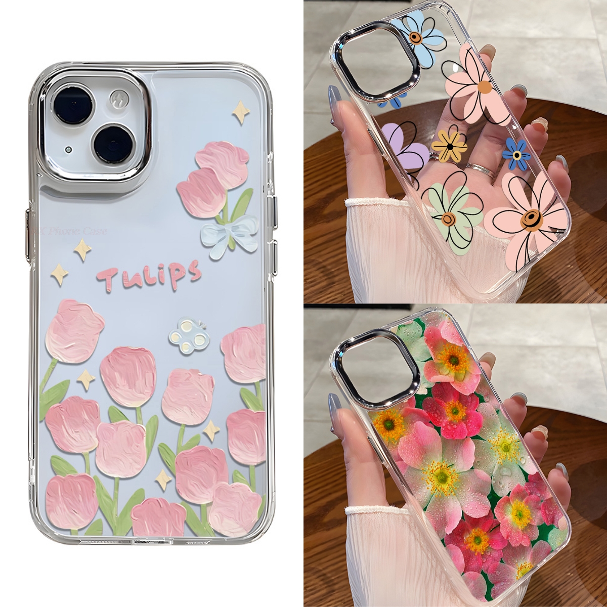 Phone Cases With Camera Cover - Many Styles Of floral Phone Case