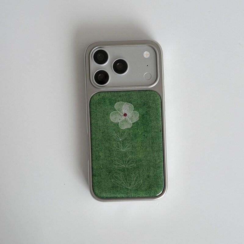 Phone Cases Drop Proof - Ins Spring Green Flower Oil Painting
