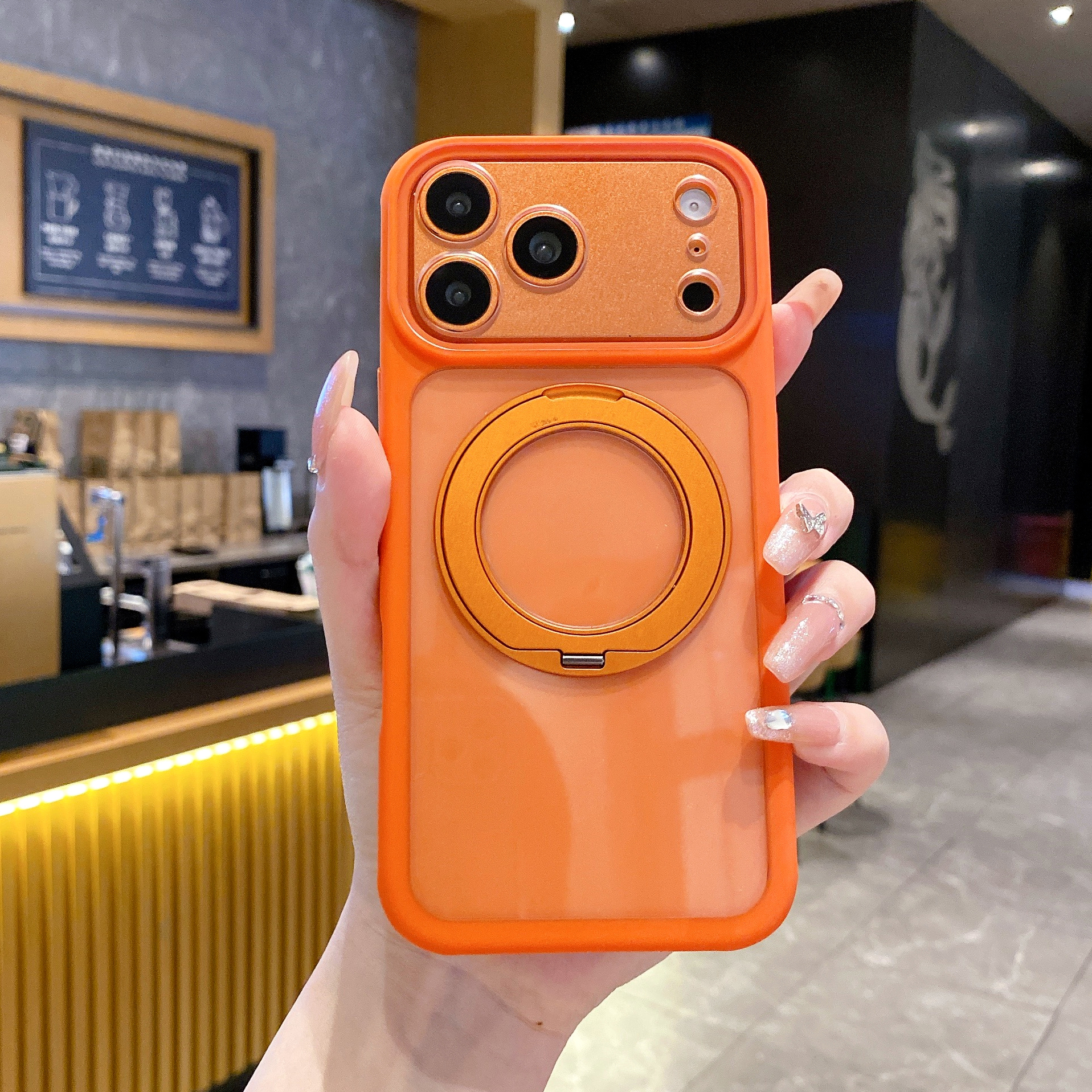 Phone Cases With Camera Cover - 360-degree Rotating Magnetic Suction Bracket Case