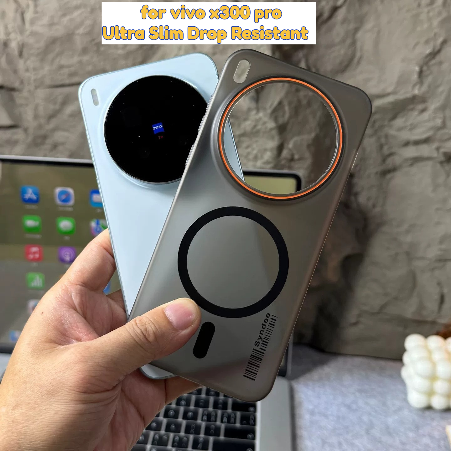 Transparent Thin Case - Ultra Thin Skin Feel Magnetic Wireless