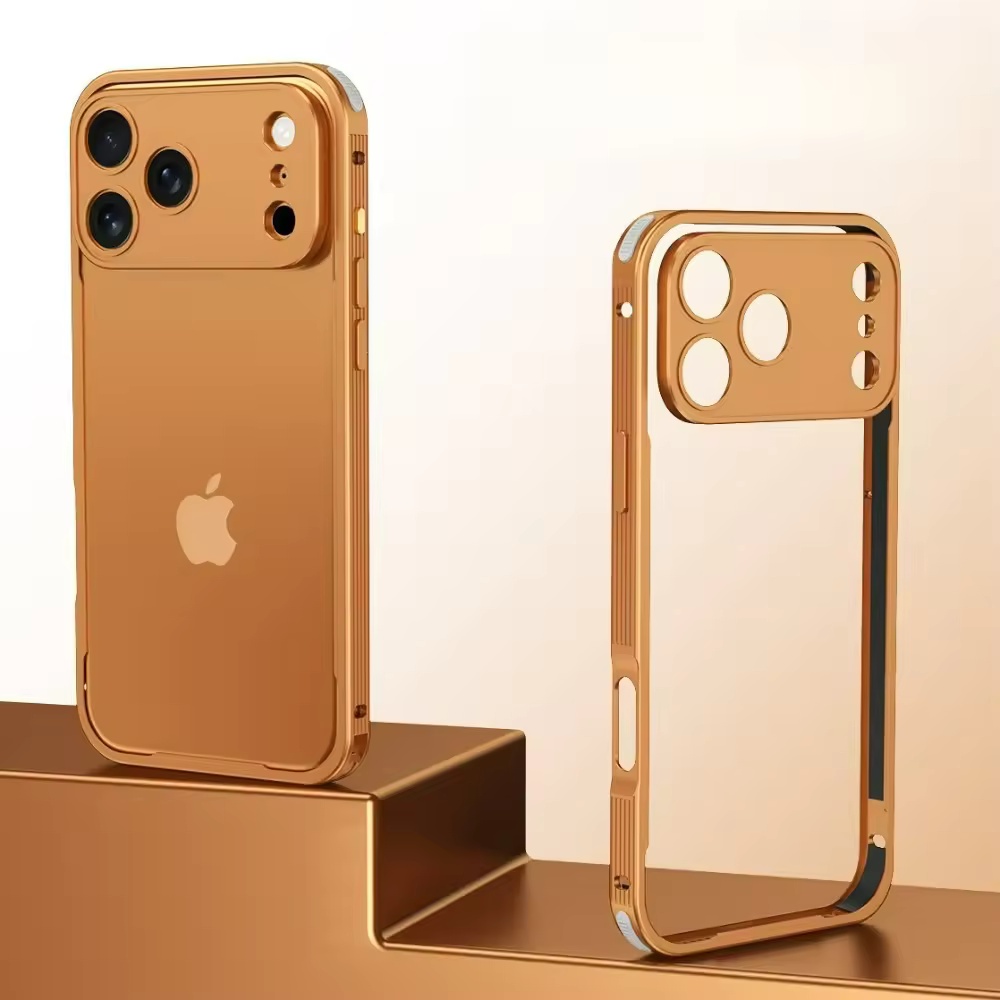 Phone Cases With Camera Cover - Seahorse Buckle Metal Frame Alloy Cooling