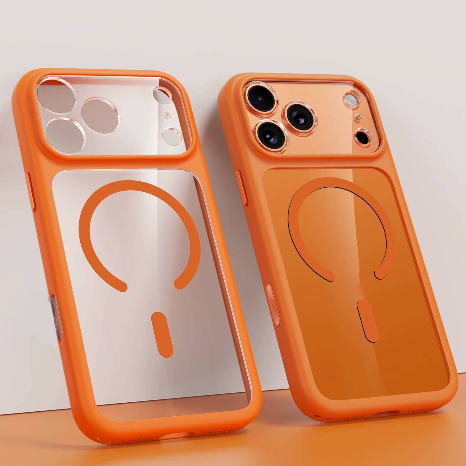Phone Cases With Camera Cover - For Magsafe Transparent Acrylic Magnetic Phone