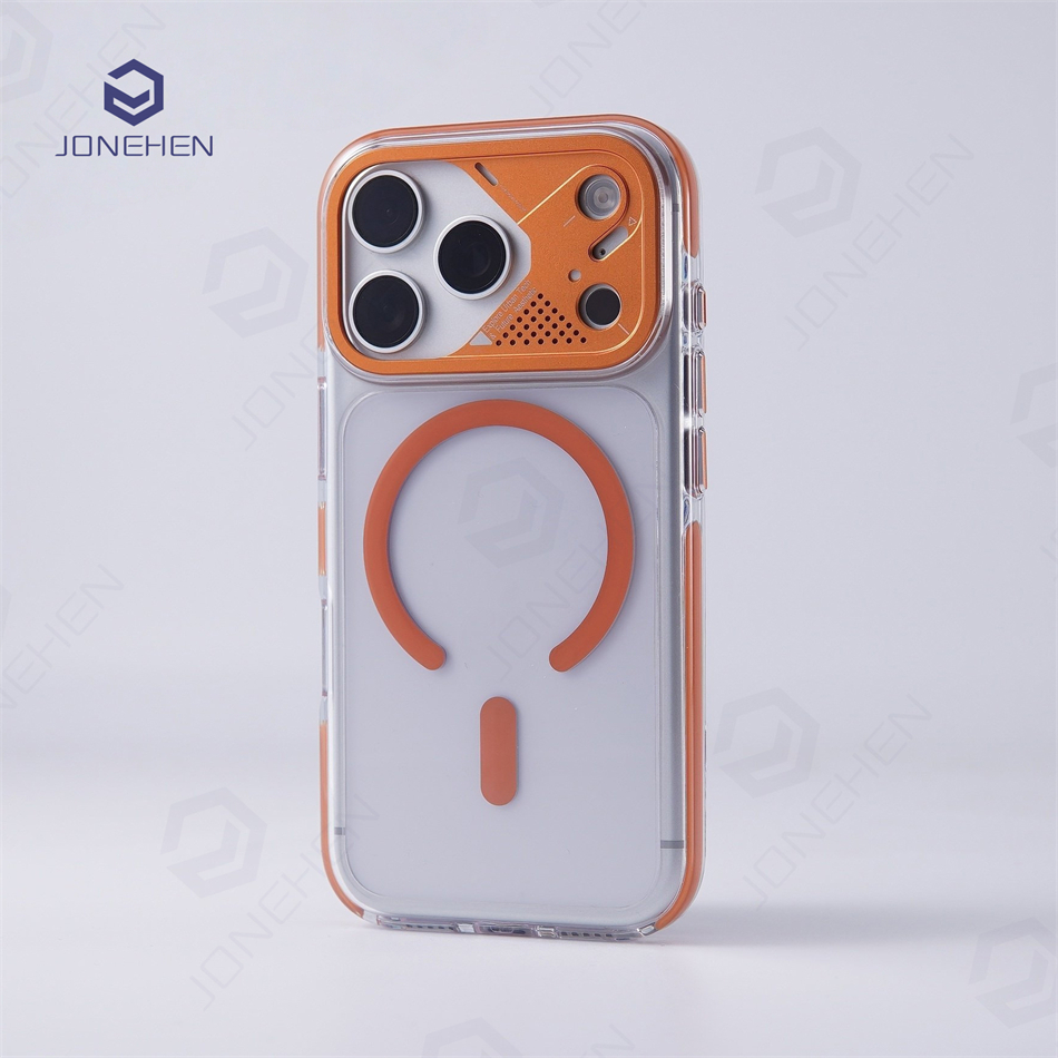Transparent Thin Case - Alloy Camera Protection Transparent Magnetic Case