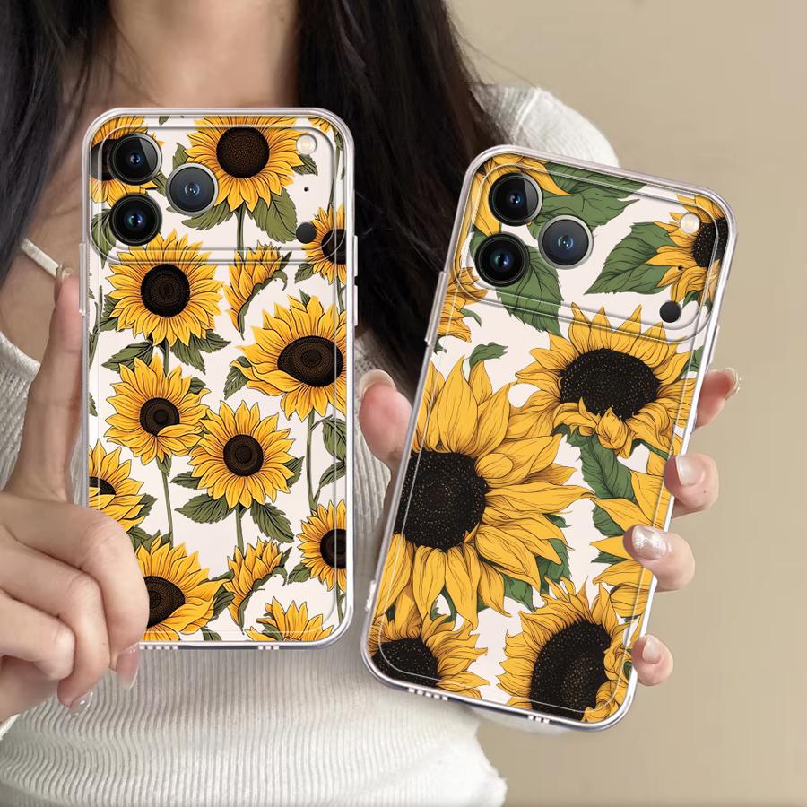 Phone Cases Store - Cute Sunflower Pattern Case for Apple