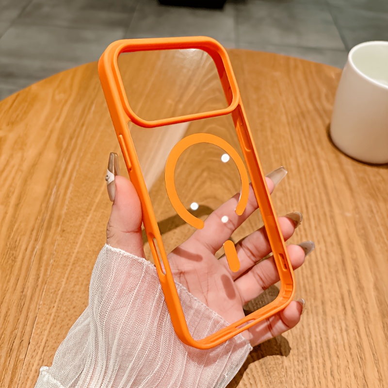 Transparent Thin Case - Magnetic Absorption Transparent Case for iPhone