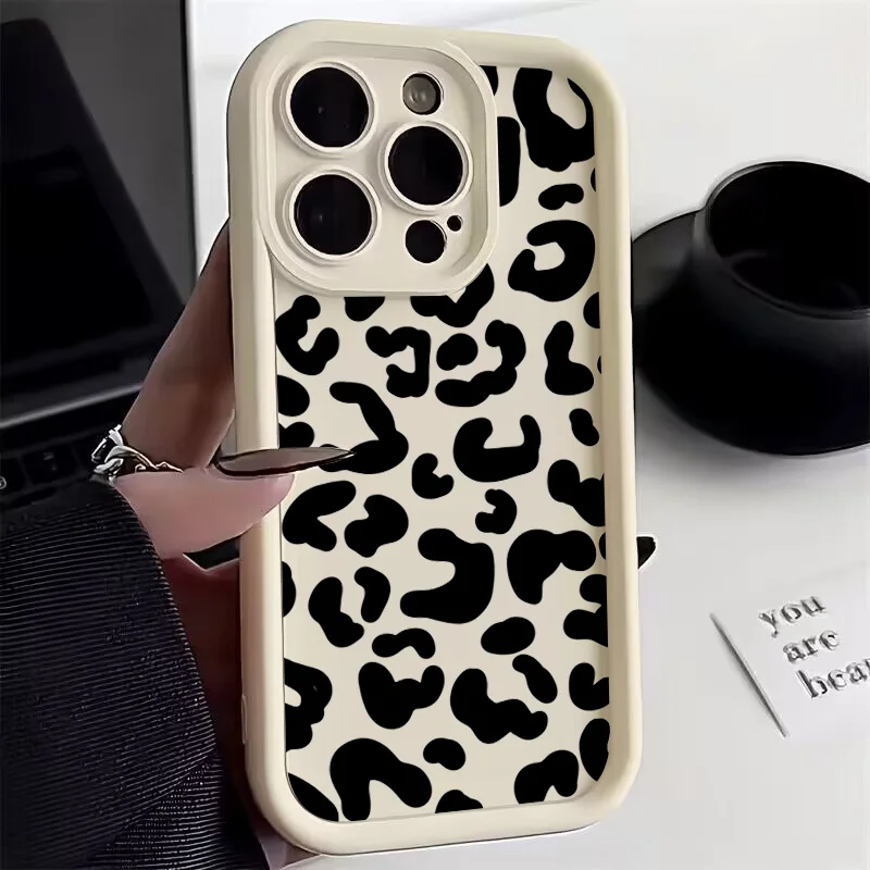 Black Leopard Print Pattern Si - đánh giá và giá Phone Cases Rhode
