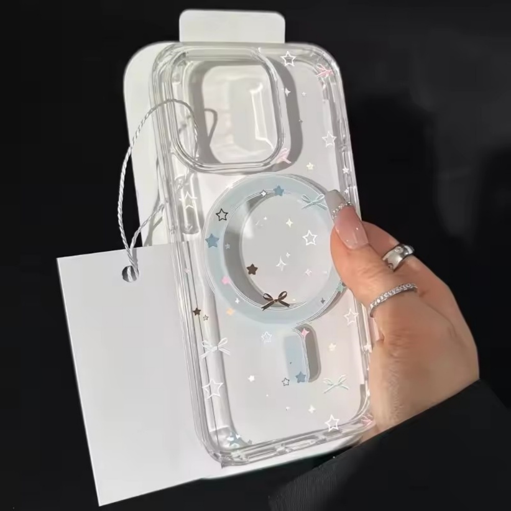 Star Bow Print Clear Phone Cas - đánh giá và giá Phone Cases Store