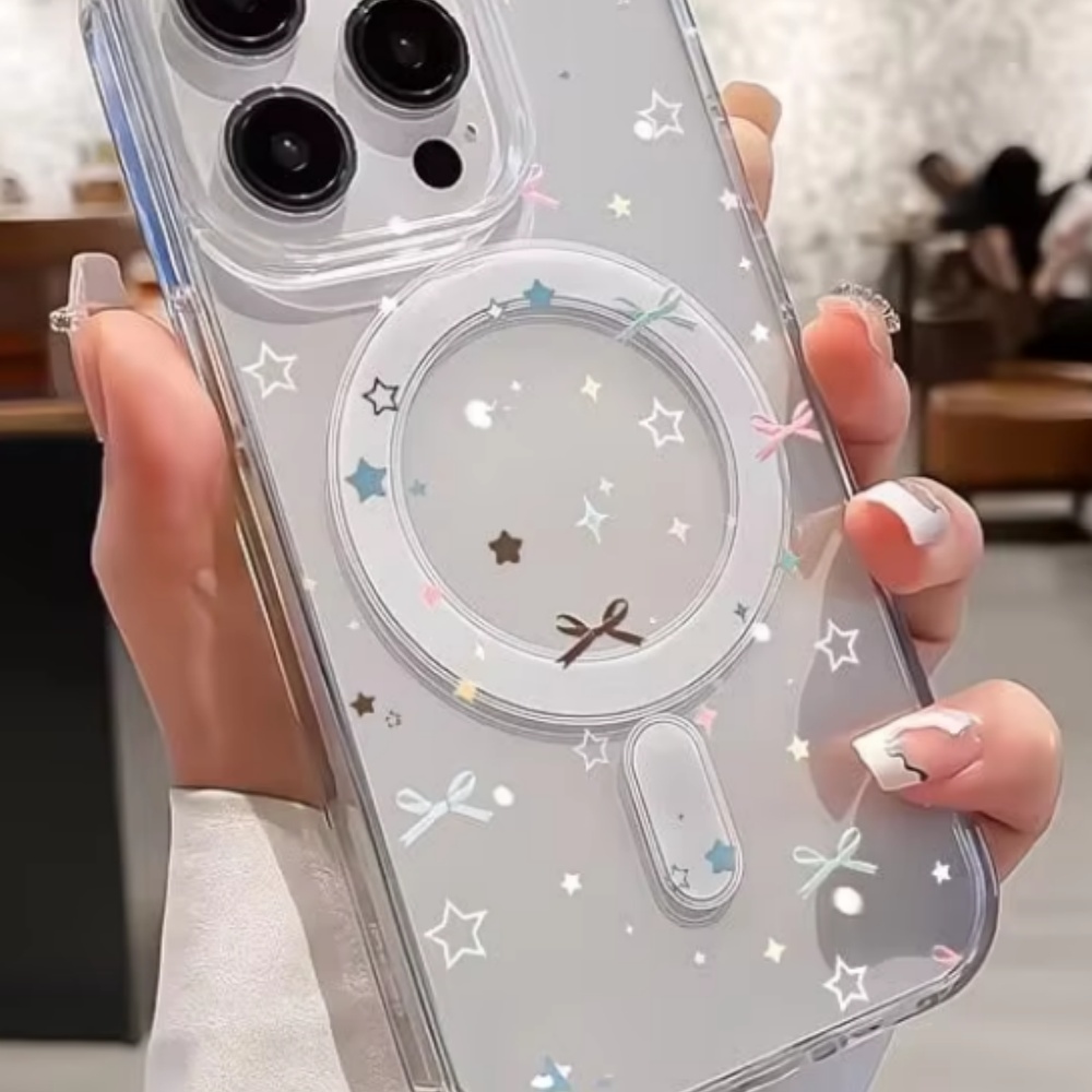 Star Bow Print Clear Phone Cas - đánh giá và giá Phone Cases Store