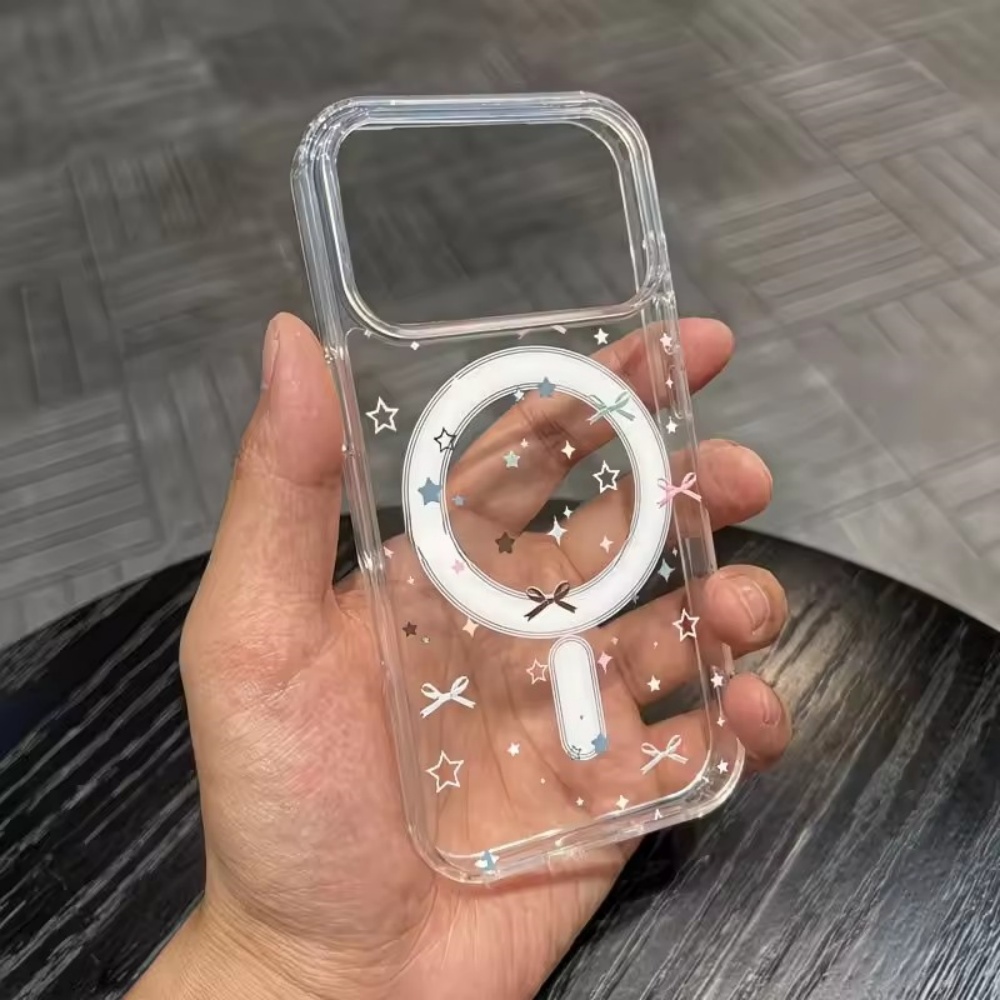 Star Bow Print Clear Phone Cas - đánh giá và giá Phone Cases Store