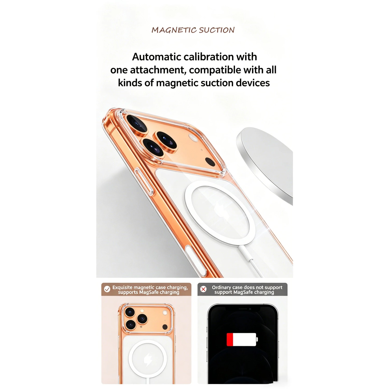 Magnetic Clear Case for iPhone - đánh giá và giá Transparent Thin Case
