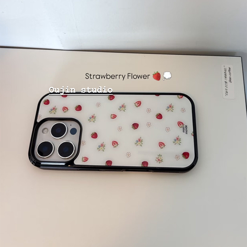 Korean Ins Strawberry Flowers  - đánh giá và giá Phone Cases Korean