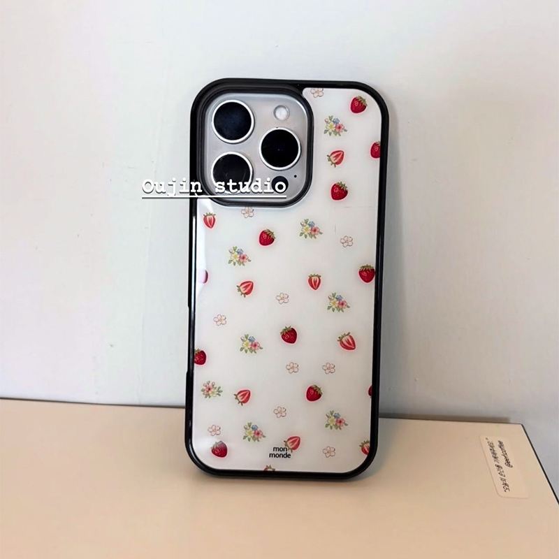 Korean Ins Strawberry Flowers  - đánh giá và giá Phone Cases Korean