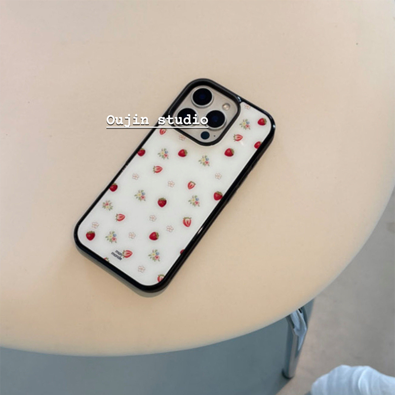 Korean Ins Strawberry Flowers  - đánh giá và giá Phone Cases Korean