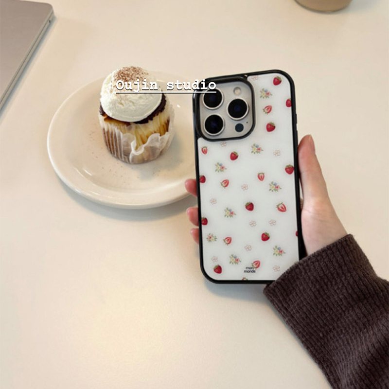 Korean Ins Strawberry Flowers  - đánh giá và giá Phone Cases Korean