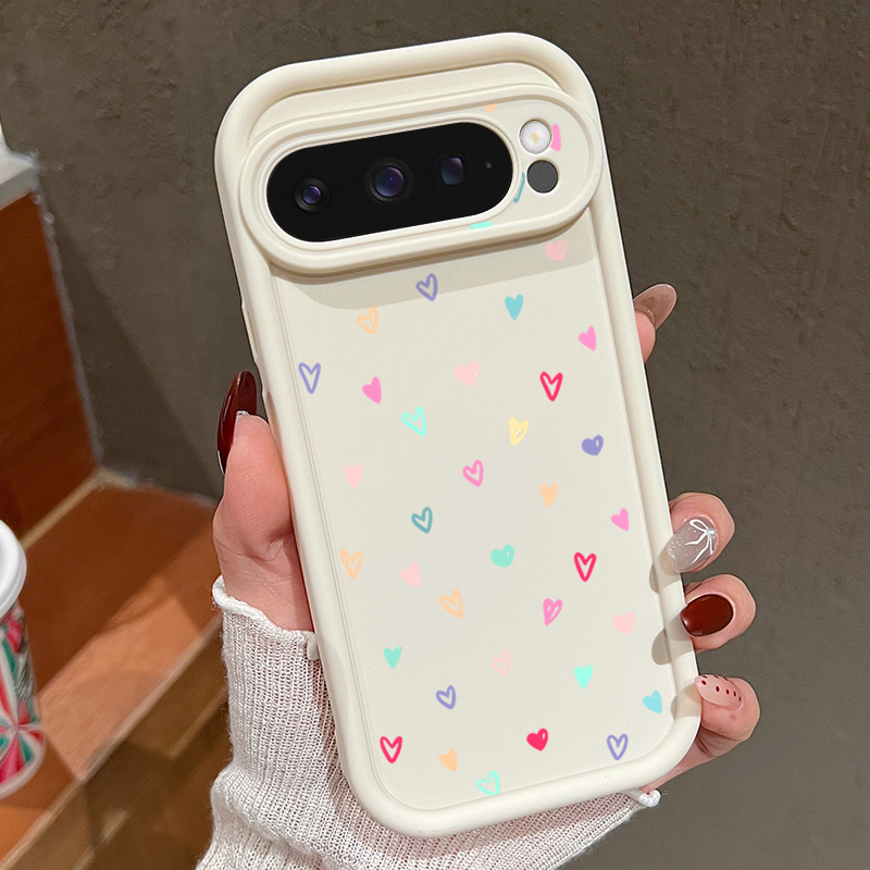 Colorful Little Hearts Soft Ca - đánh giá và giá Phone Cases Pixel 10 Pro