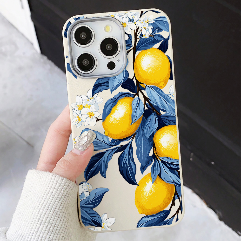 Blue Leaves Yellow Lemon Phone - đánh giá và giá Phone Cases Yellow