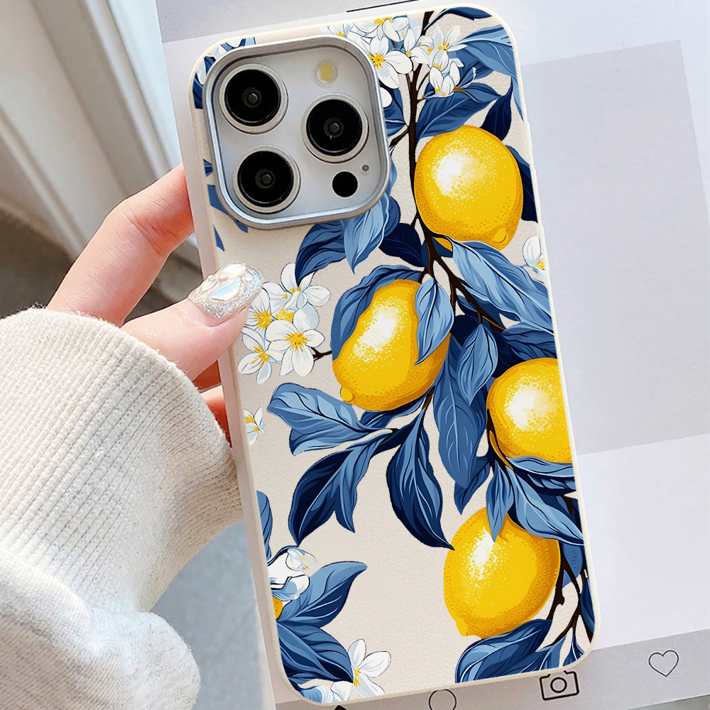 Blue Leaves Yellow Lemon Phone - đánh giá và giá Phone Cases Yellow