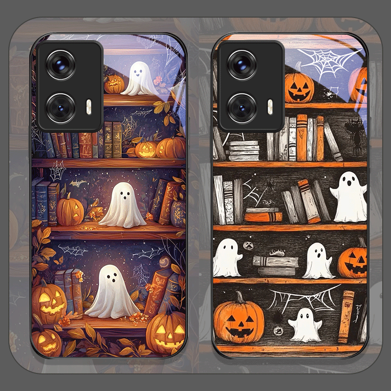 Halloween Pumpkin Ghost Booksh - đánh giá và giá Phone Cases Motorola