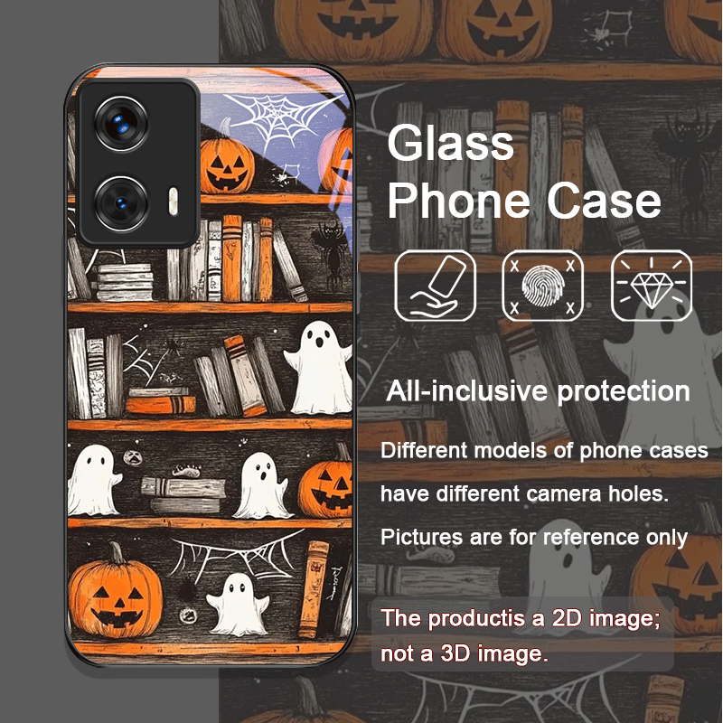Halloween Pumpkin Ghost Booksh - đánh giá và giá Phone Cases Motorola