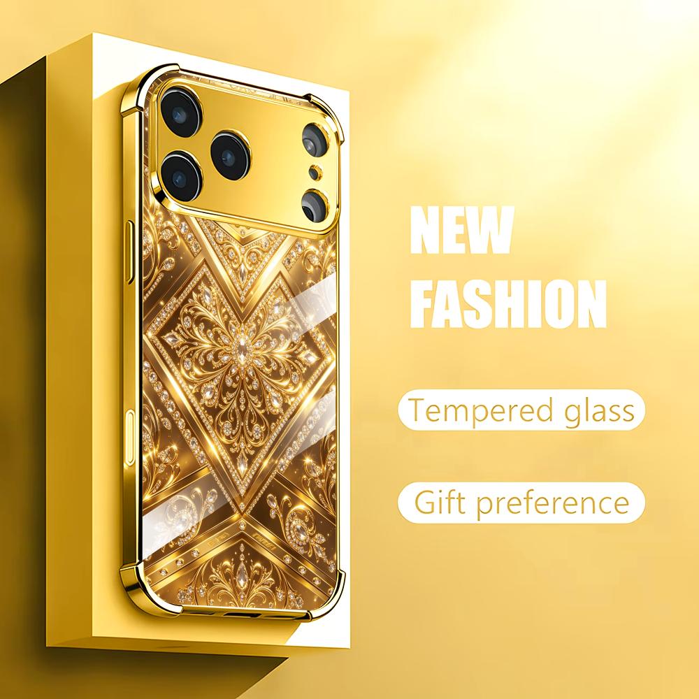 Stylish Golden Baroque glass p - đánh giá và giá Phone Cases Rhode