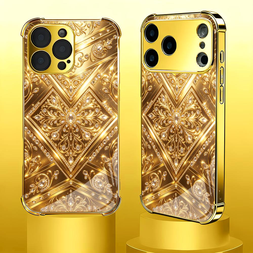 Stylish Golden Baroque glass p - đánh giá và giá Phone Cases Rhode