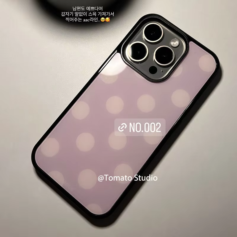 Korean Ins Fashion Purple Polk - đánh giá và giá Phone Cases Polka Dot