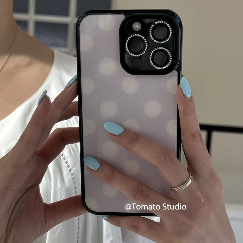 Korean Ins Fashion Purple Polk - đánh giá và giá Phone Cases Polka Dot