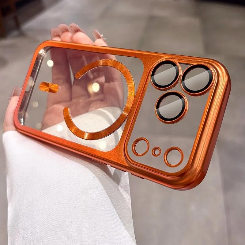 Magnetic Clear Luxury Plating  - đánh giá và giá Phone Cases With Camera Cover