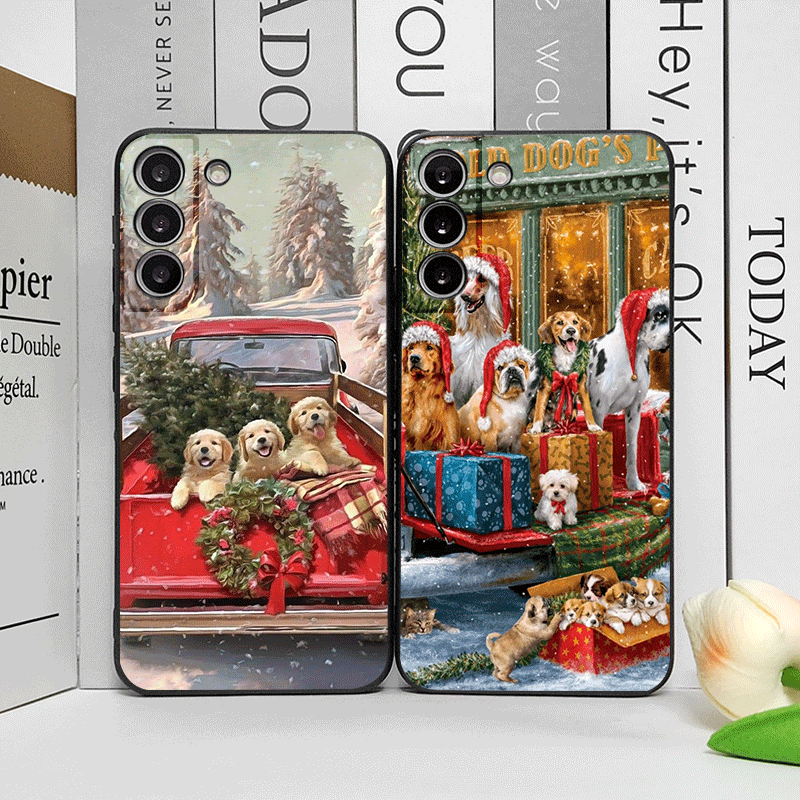 Christmas Trucks Cartoon Dog P - đánh giá và giá Phone Cases Motorola