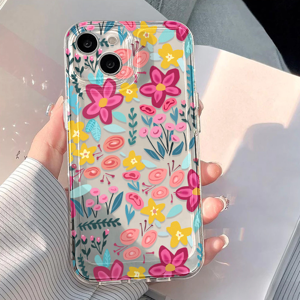 Flower Clear Phone Case For iP - đánh giá và giá Phone Cases Transparent