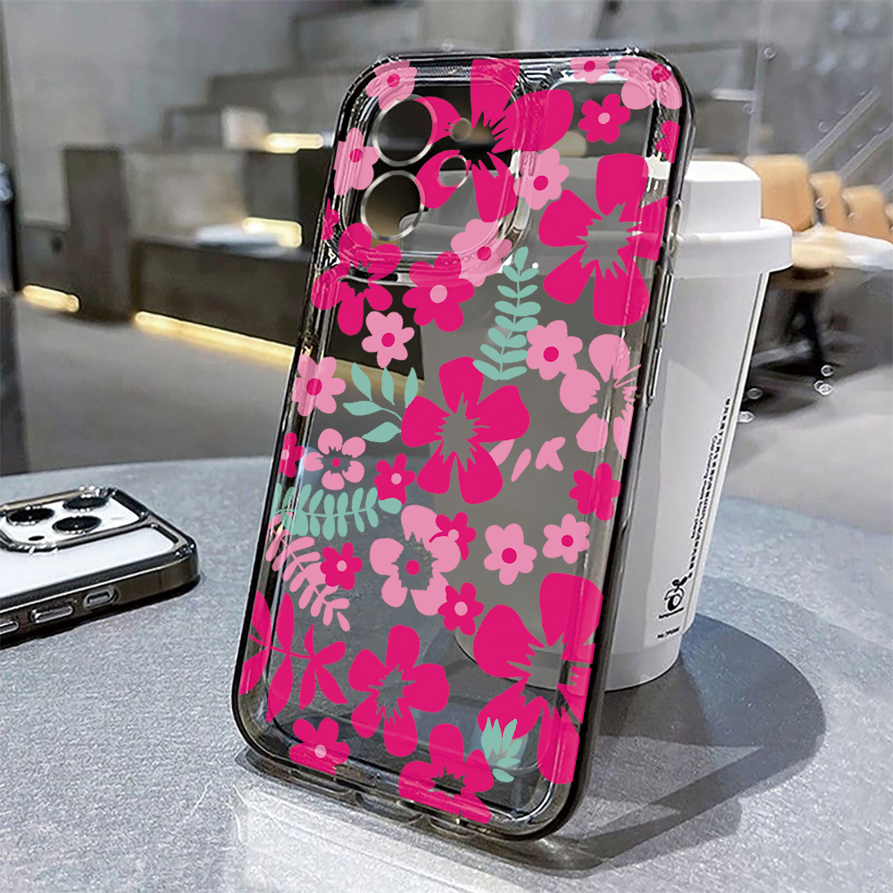 Flower Clear Phone Case For iP - đánh giá và giá Phone Cases Transparent