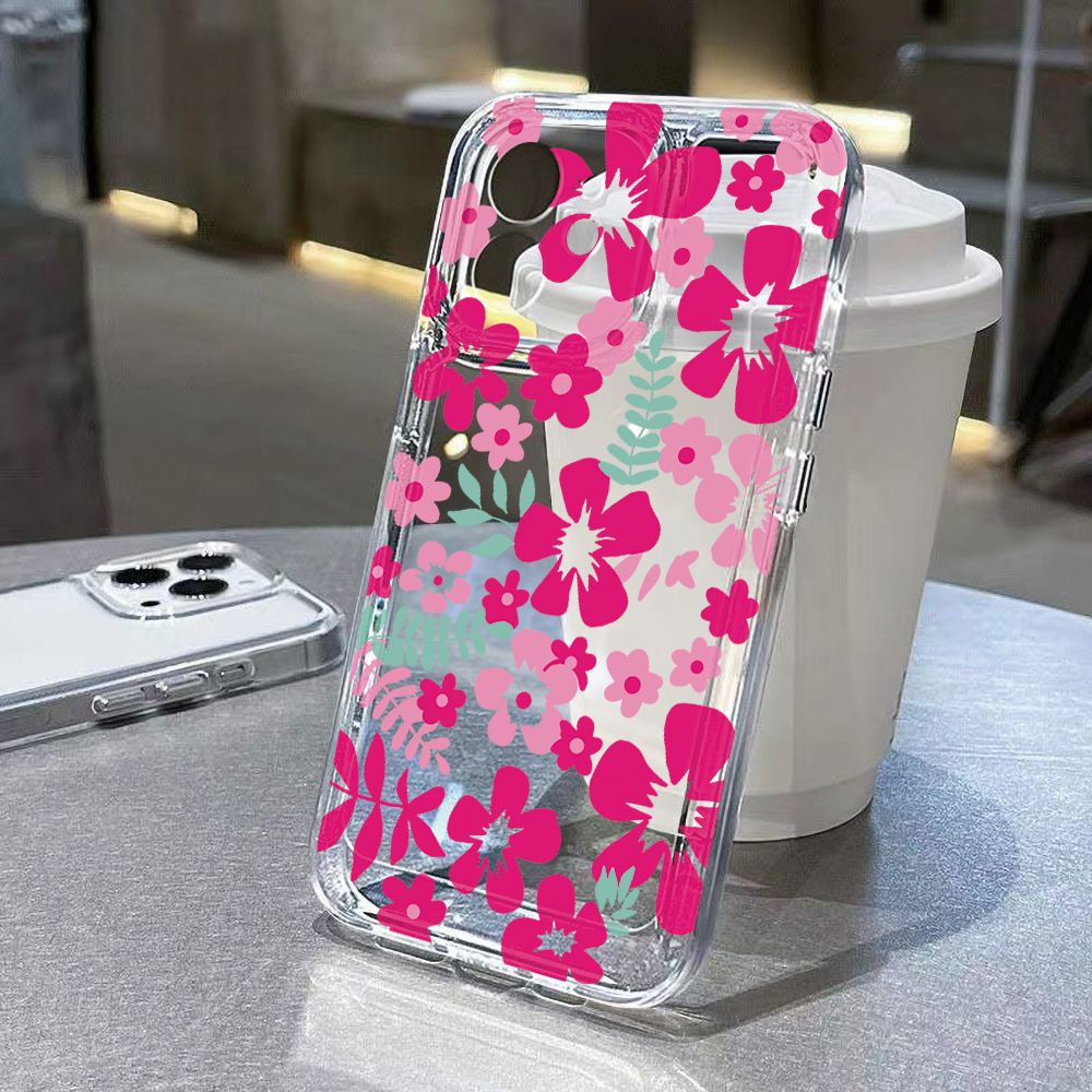 Flower Clear Phone Case For iP - đánh giá và giá Phone Cases Transparent