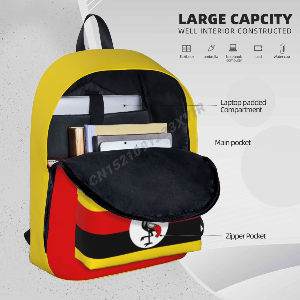 Unisex Backpack Uganda Flag Ug - đánh giá và giá Phone Cases Uganda