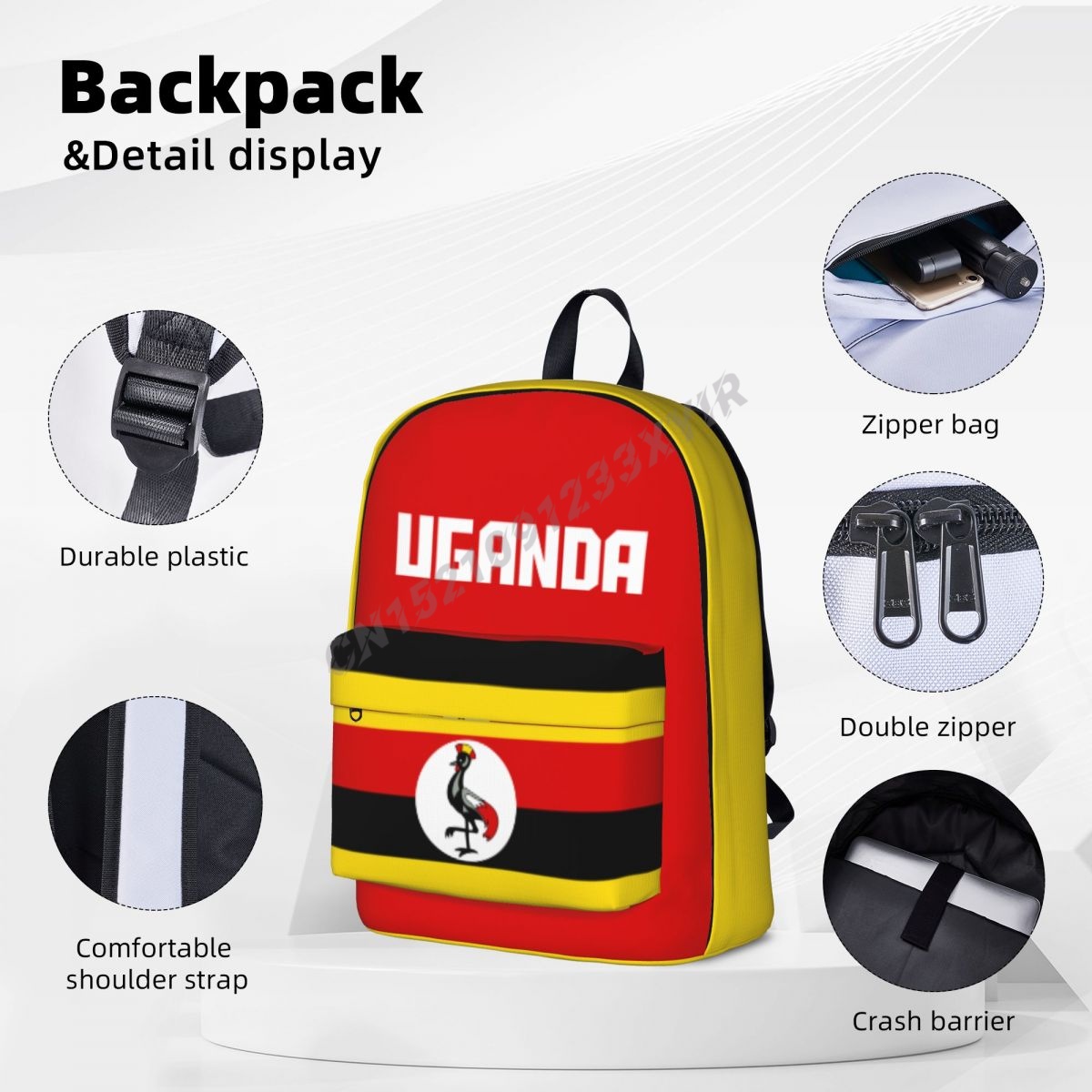 Unisex Backpack Uganda Flag Ug - đánh giá và giá Phone Cases Uganda