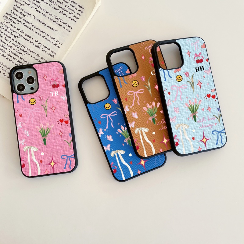 Custom Name Initials Blossom F - đánh giá và giá Phone Cases Customized