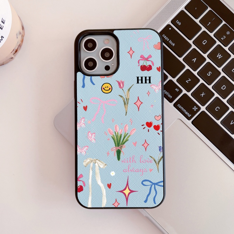 Custom Name Initials Blossom F - đánh giá và giá Phone Cases Customized