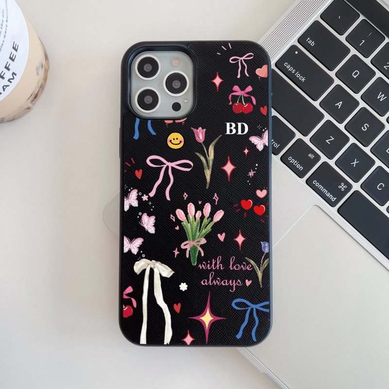 Custom Name Initials Blossom F - đánh giá và giá Phone Cases Customized