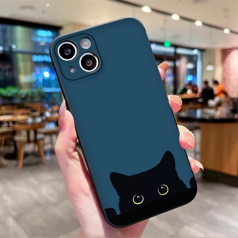 Cartoon Black White Cat Lovers - đánh giá và giá Phone Cases Motorola