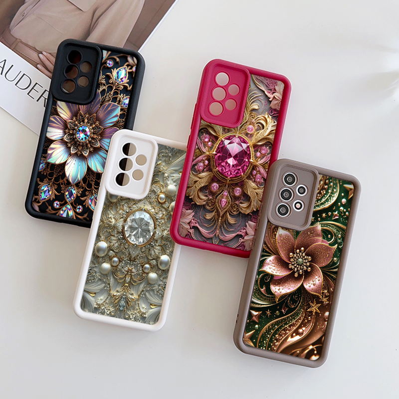 Elegant Gemstone Flower Patter - đánh giá và giá Phone Cases Motorola