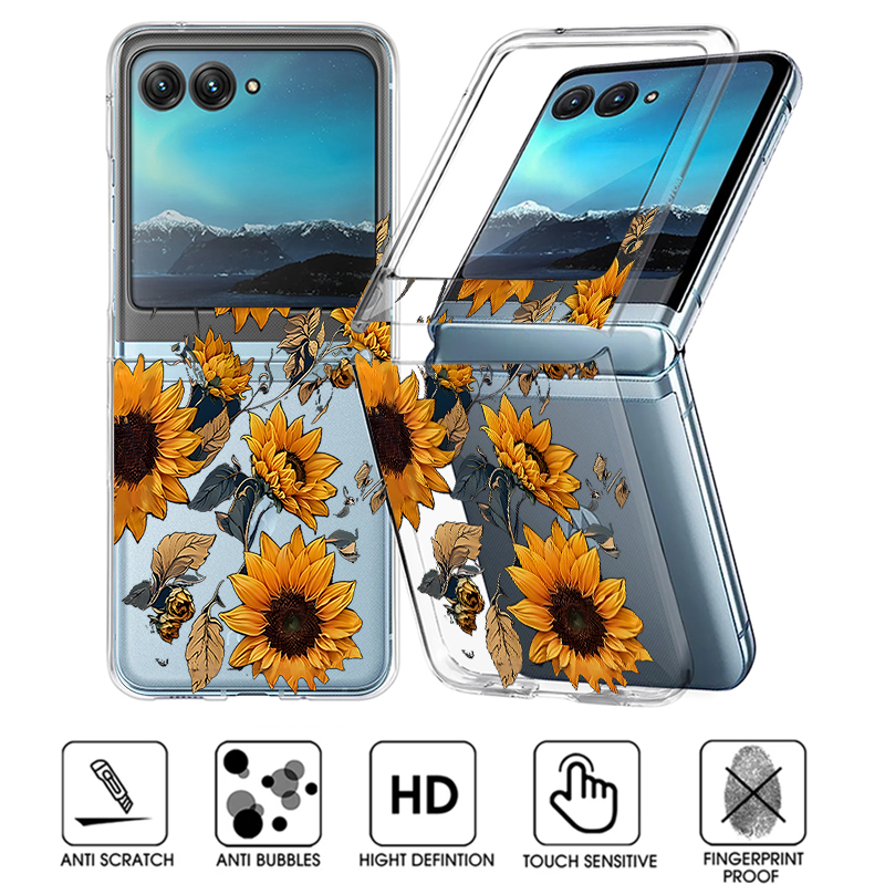Sunflowers Pattern Clear Phone - đánh giá và giá Phone Cases Motorola