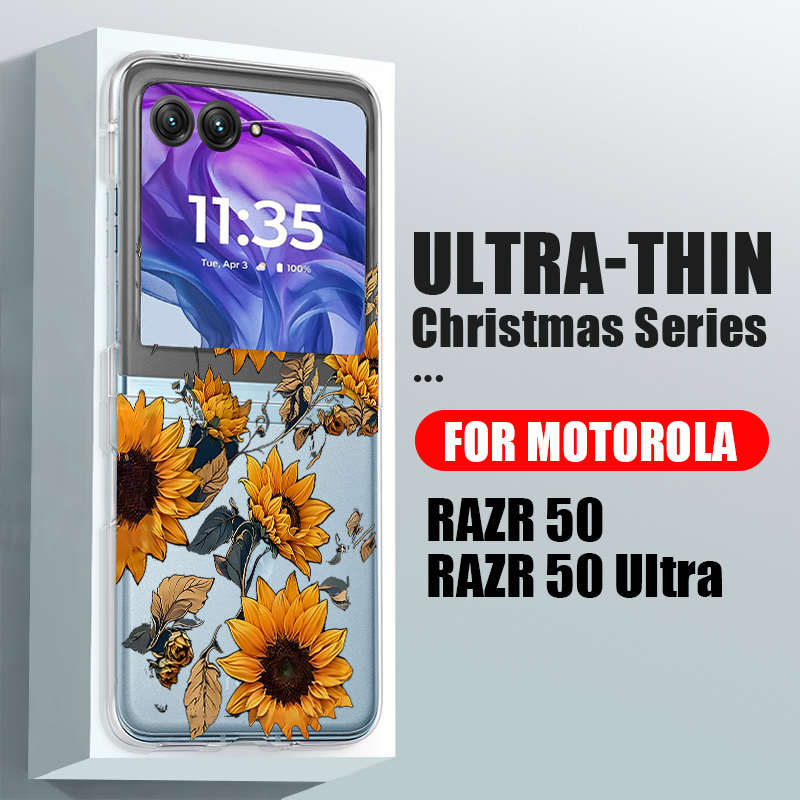 Sunflowers Pattern Clear Phone - đánh giá và giá Phone Cases Motorola