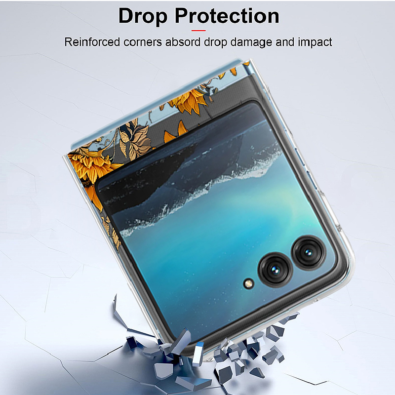 Sunflowers Pattern Clear Phone - đánh giá và giá Phone Cases Motorola