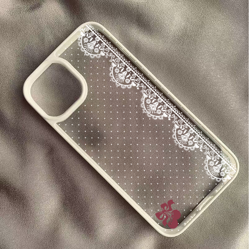 Cute Cherry Bow White Lace Pol - đánh giá và giá Phone Cases Polka Dot