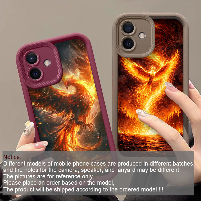 Aesthetic Golden Phoenix Fire  - đánh giá và giá Phone Cases Drop Proof