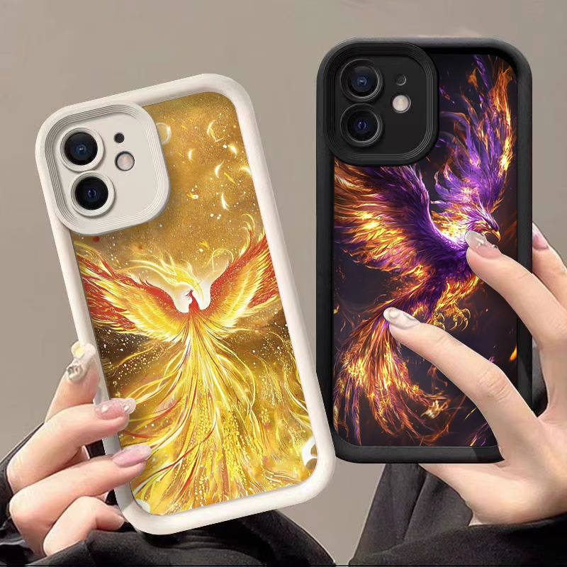 Aesthetic Golden Phoenix Fire  - đánh giá và giá Phone Cases Drop Proof