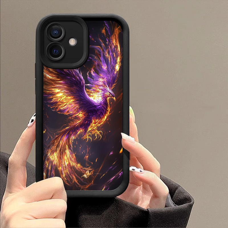 Aesthetic Golden Phoenix Fire  - đánh giá và giá Phone Cases Drop Proof