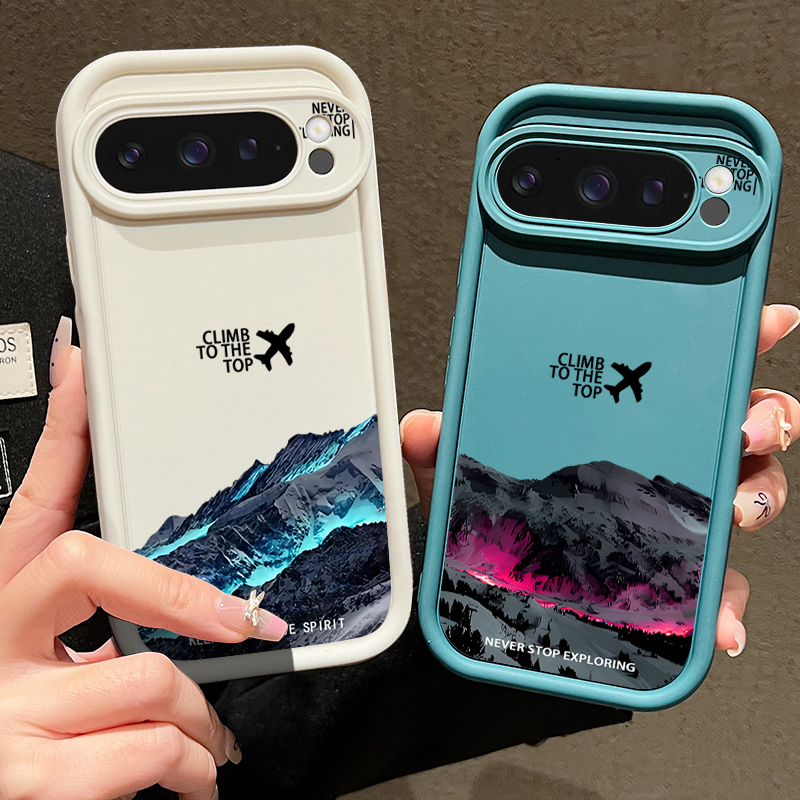 Airplane Snow Mountain Pattern - đánh giá và giá Phone Cases Pixel 10 Pro