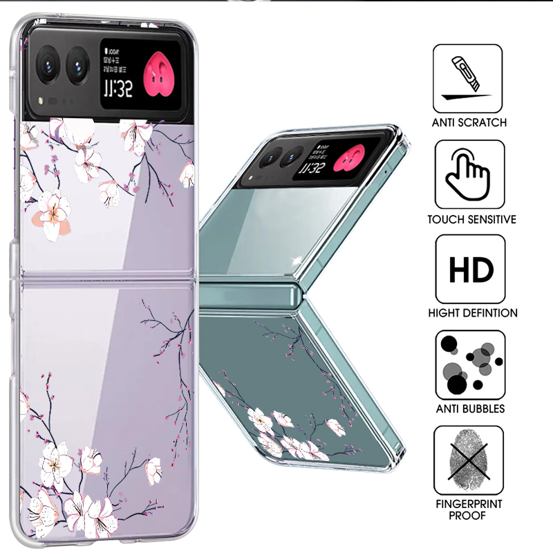 White Flowers Pattern Phone Ca - đánh giá và giá Phone Cases Motorola