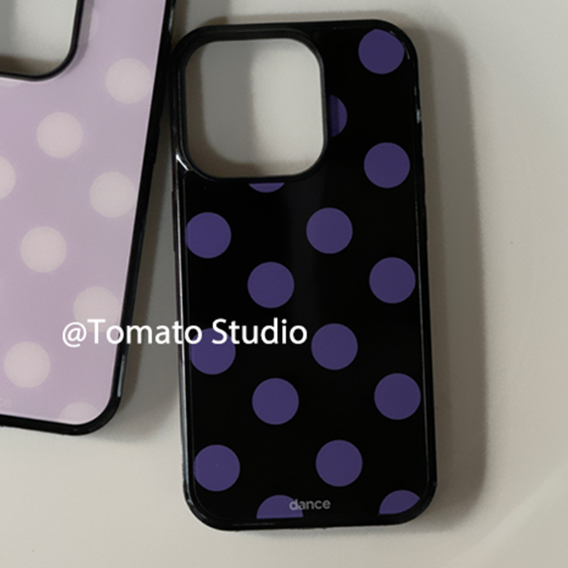 Korean Ins Fashion Purple Polk - đánh giá và giá Phone Cases Polka Dot