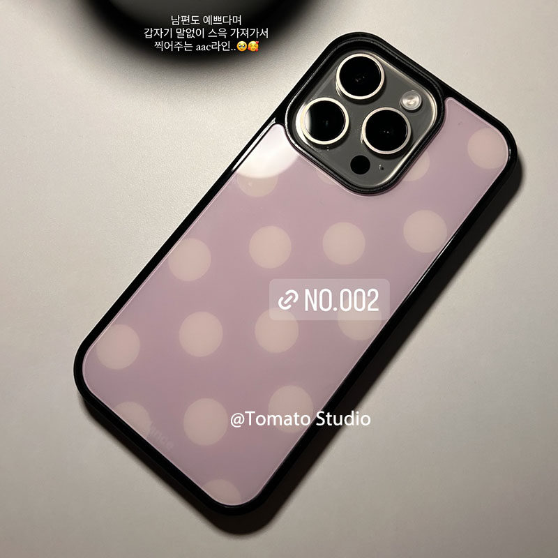 Korean Ins Fashion Purple Polk - đánh giá và giá Phone Cases Polka Dot